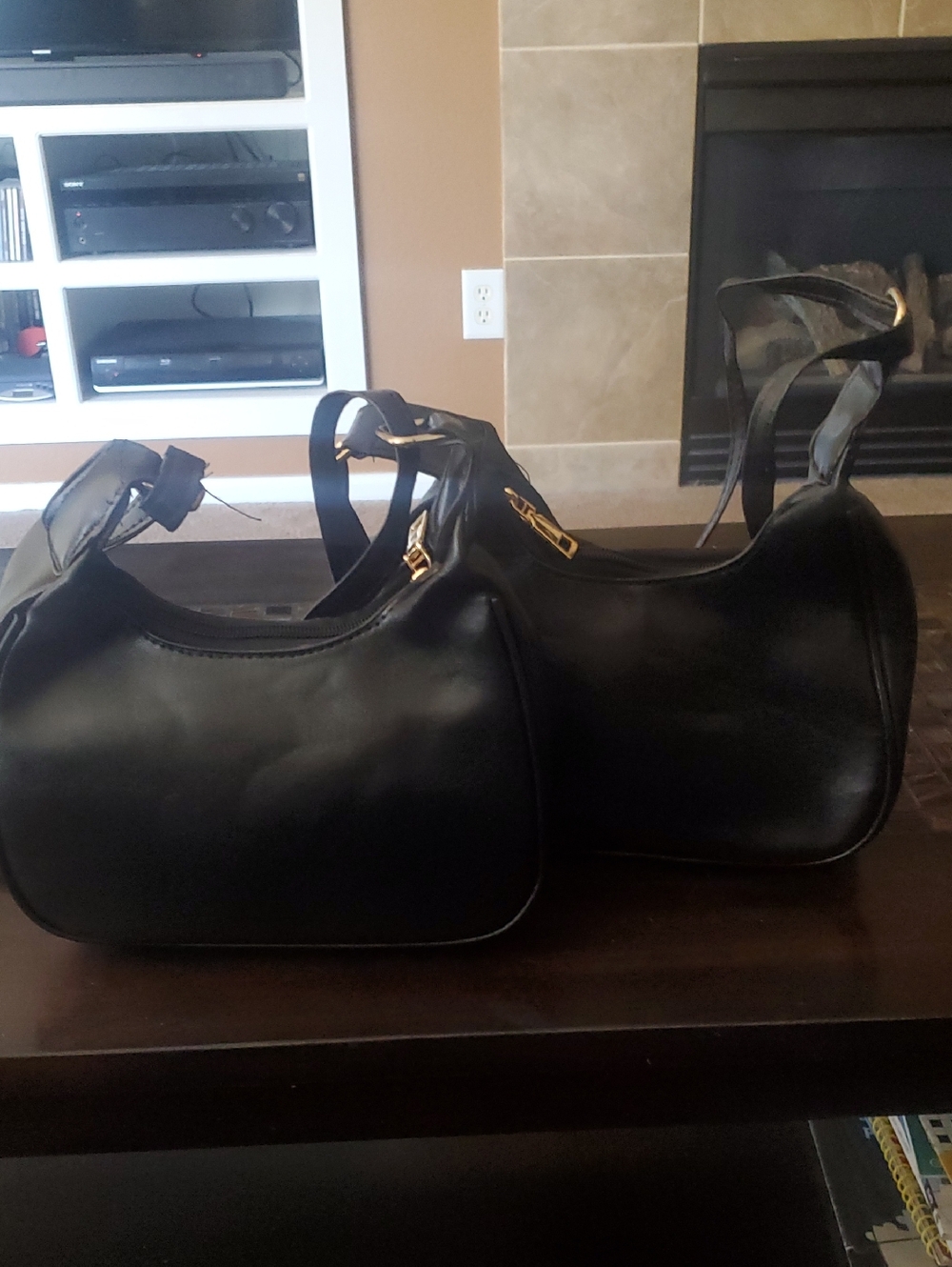 Classic Black Half Moon Shoulder Bag